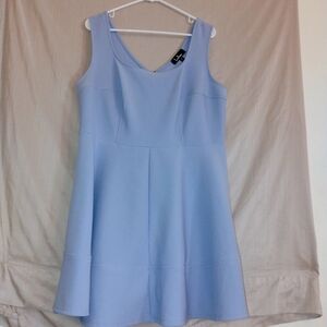 Lulus Light Blue Sleeveless Mini Dress With Zipper Back Size 1